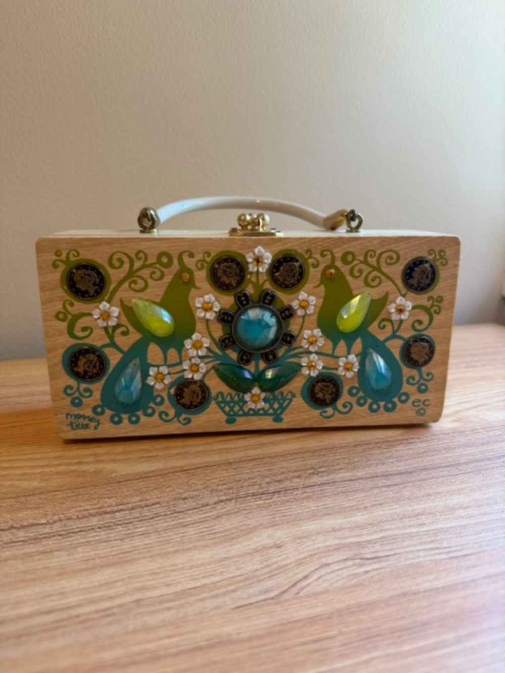 Enid Collins Vintage "Money Tree" box Purse - Picture 5 of 6